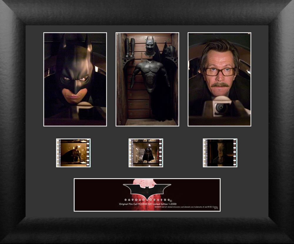 Batman Begins (S3) Limited Edition 3 Cell Standard FilmCells Wall Art Presentation USFC5808